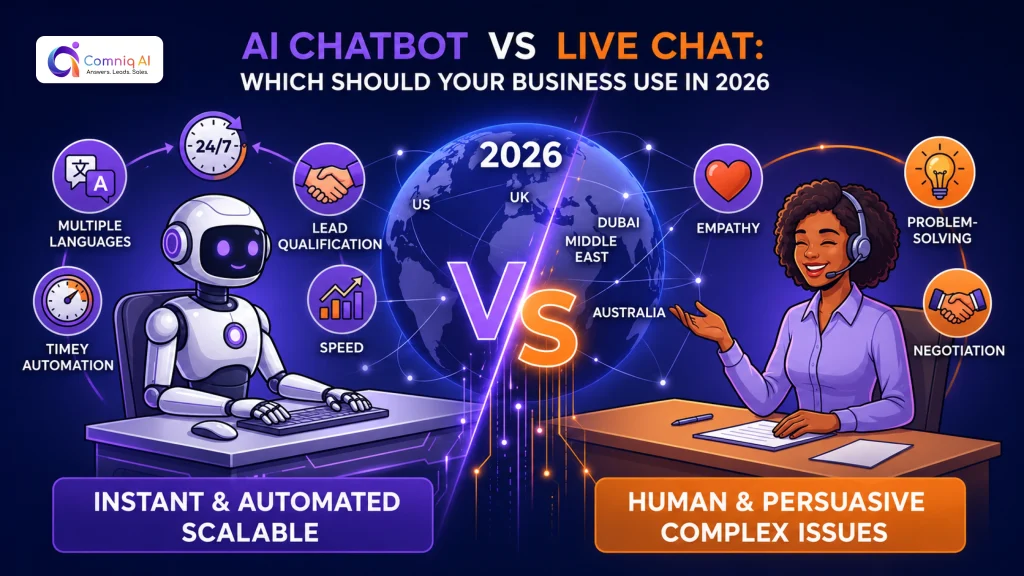 AI Chatbots vs Live Chat: What's Ideal for Business in 2026 and Beyond?